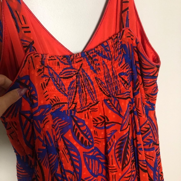 Alexis x Target Orange floral asymmetrical dress size M - Picture 7 of 11